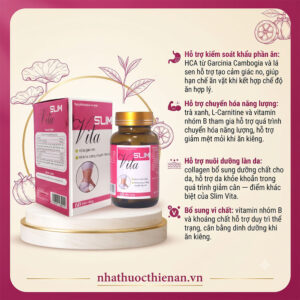 cong dung Slim Vita ho tro kiem soat khau phan chuyen hoa dep da