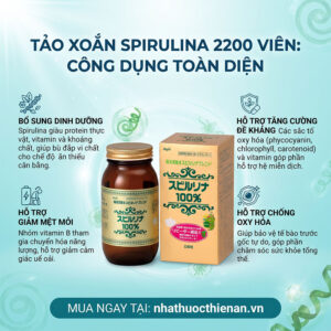 cong dung tao xoan Spirulina ho tro boi bo de khang bo sung vi chat