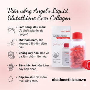 angel's liquid glutathione ever collagen Viên uống Angel's Liquid Glutathione Ever Collagen (Hàn Quốc, 72 viên)