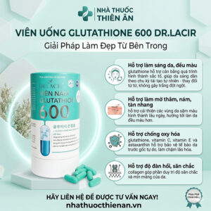 cng dng glutathione 600 Glutathion 600mg Pharbaco 1 l 1 ng dung mi Vin ung trng da Glutathione