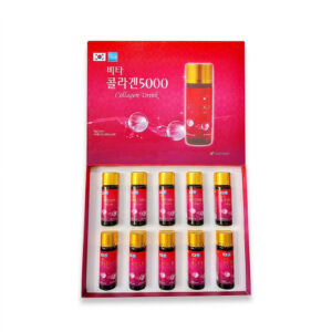 Nước uống Collagen Drink 5000 Wellbiotech (Hàn Quốc, Hộp 10 chai x 50ml)