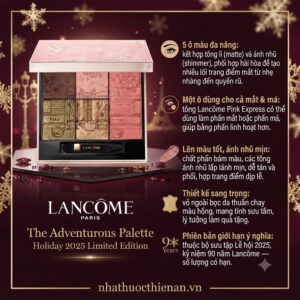 bang mau Lancome Adventurous Palette chocolat chaud golden green pink express