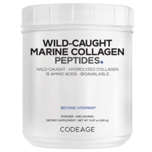 Bột collagen Codeage Marine Collagen Peptides 450g – Hỗ trợ da săn chắc, đàn hồi và khỏe mạnh