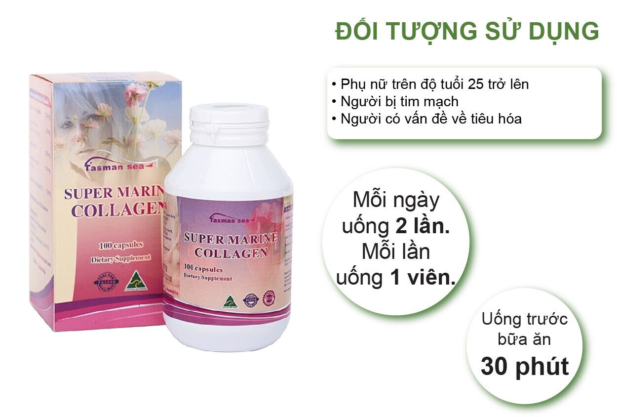 Cách dùng Super Marine Collagen 5 in 1 Tasman Sea Úc
