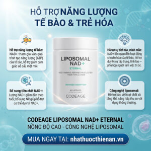 cong dung Codeage NAD+ Eternal ho tro nang luong te bao tinh tao