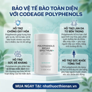 cong dung Codeage Polyphenols ho tro chong oxy hoa bao ve te bao lan da