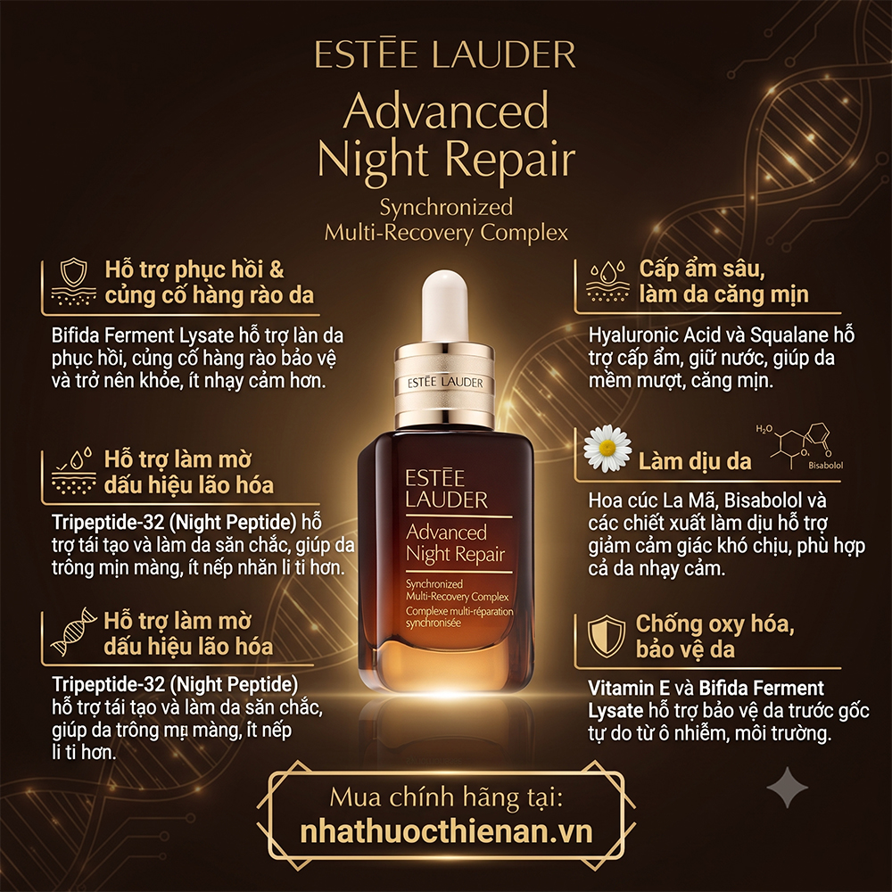 cong dung Estee Lauder Advanced Night Repair phuc hoi cap am chong lao hoa