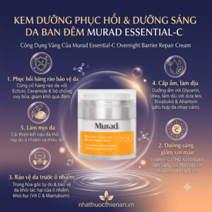 cong dung Murad Essential-C Overnight phuc hoi hang rao da duong sang chong o nhiem