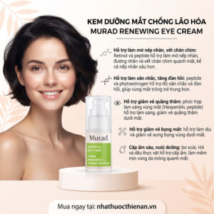 cong dung Murad Renewing Eye Cream mo nep nhan san chac giam quang tham