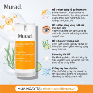 cong dung Murad Vita-C Eyes lam sang vung mat giam quang tham bong mat