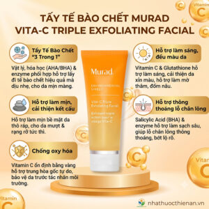 cong dung Murad Vita-C Triple Exfoliating tay te bao chet lam sang min da