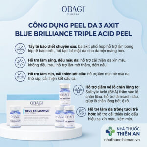 cong dung Obagi Blue Brilliance Peel tay te bao chet lam min sang da