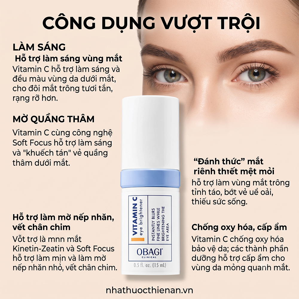 cong dung Obagi Professional-C Eye Brightener lam sang mat mo quang tham