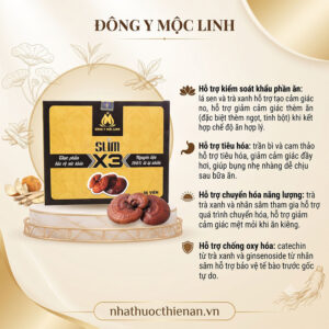 cong dung Slim X3 Moc Linh ho tro kiem soat khau phan tieu hoa
