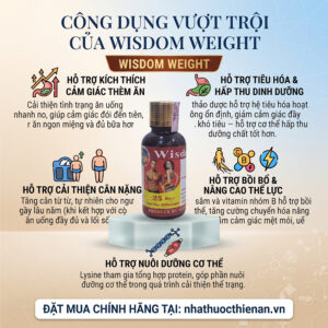 cong dung Wisdom Weight ho tro them an tieu hoa cai thien can nang cho nguoi gay