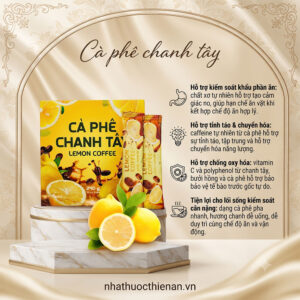 cong dung ca phe Lemon Coffee ho tro cam giac no kiem soat khau phan tinh tao