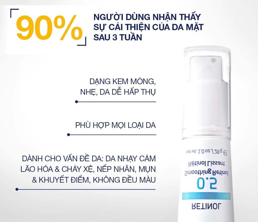 Công dụng Kem dưỡng ẩm Obagi Retinol 0.5 28g
