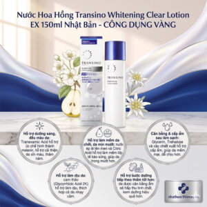 cong dung nuoc hoa hong Transino Clear Lotion EX duong sang cap am