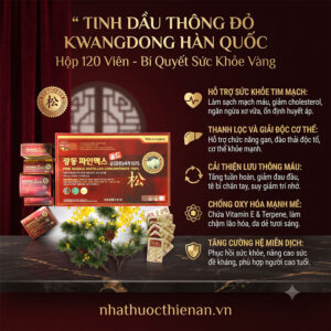 cong dung tinh dau thong do Kwangdong ho tro chong oxy hoa