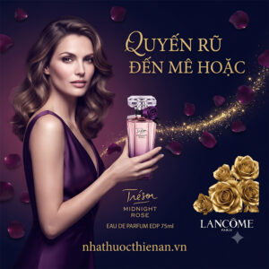 nuoc hoa Lancome Tresor Midnight Rose huong hoa hong trai cay ngot ngao tre trung