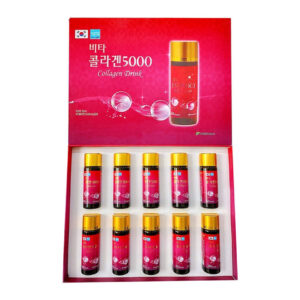 Nước uống Collagen Drink 5000 Wellbiotech (10 chai x 50ml) – Giúp nuôi dưỡng làn da căng mịn và trông rạng rỡ hơn