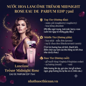 tang huong Lancome Tresor Midnight Rose mam xoi hoa hong nhai mau don tieu hong vani