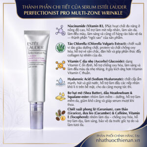 thanh phan Estee Lauder Perfectionist Pro niacinamide 5% chlorella vitamin C hyaluronic