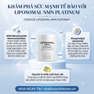thanh phan NMN Platinum Codeage nicotinamide mononucleotide liposomal phospholipid