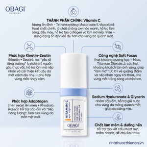 thanh phan Obagi Professional-C Eye Brightener vitamin C kinetin zeatin soft focus