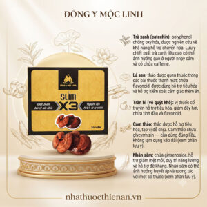 thanh phan Slim X3 Moc Linh tra xanh la sen tran bi cam thao nhan sam