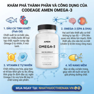 thanh phan dau ca Codeage Amen Omega-3 EPA DHA vitamin E tu nhien