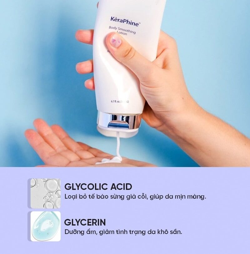 Thành phần Kem dưỡng thể Obagi KèraPhine Body Smoothing Lotion