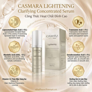 thanh phan serum Casmara Clarifying kojic acid tranexamic mandelic acid