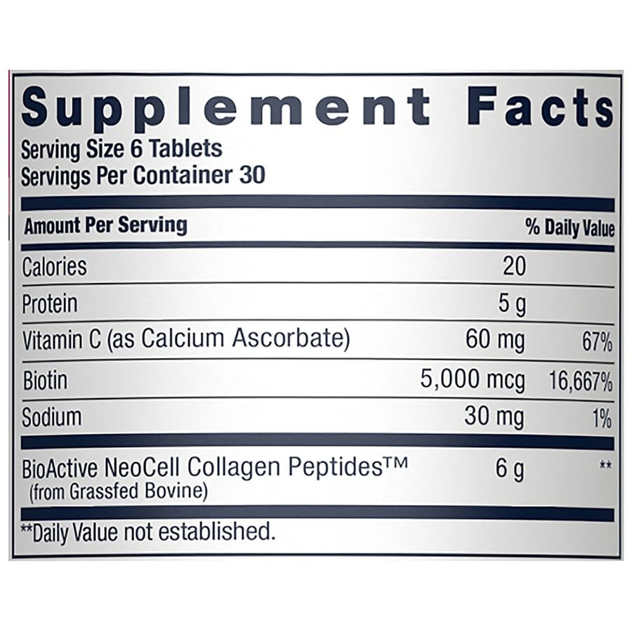 Thành phần Viên uống collagen NeoCell Super Collagen 6000mg