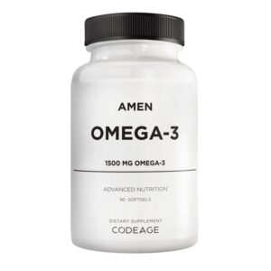 Viên uống Dầu Cá Codeage Amen Omega-3 – Tăng cường sức khỏe tim mạch, não bộ, mắt và làn da toàn diện
