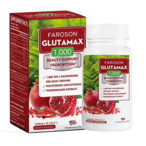 Viên uống Faroson Glutamax 1000 hỗ trợ làm sáng da và bảo vệ da trước tác động ánh nắng