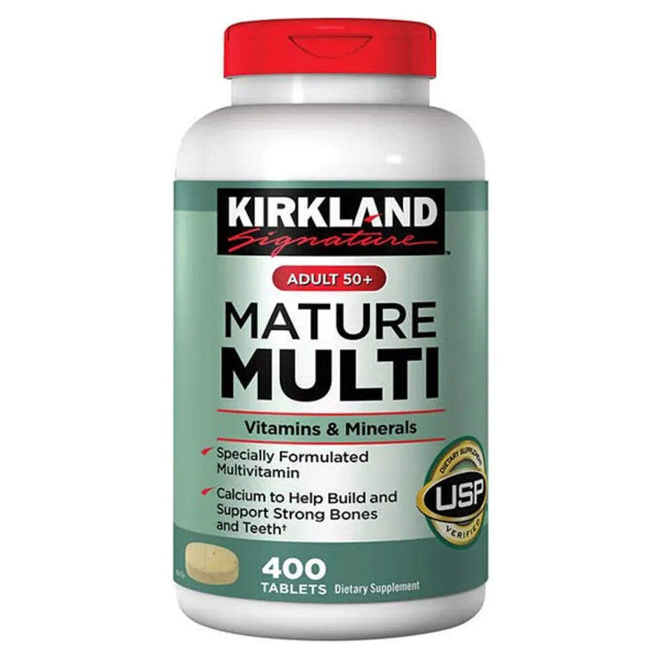 Viên uống Kirkland Signature Mature Multi Adult 50+ 400 viên