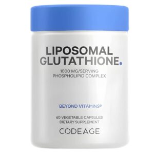Viên uống trắng sáng da Codeage Liposomal Glutathione 1000mg – Hỗ trợ thanh lọc cơ thể, cải thiện làn da