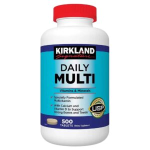 Viên uống Vitamin tổng hợp Kirkland Daily Multi 500 viên – Bổ sung vitamin và khoáng chất mỗi ngày