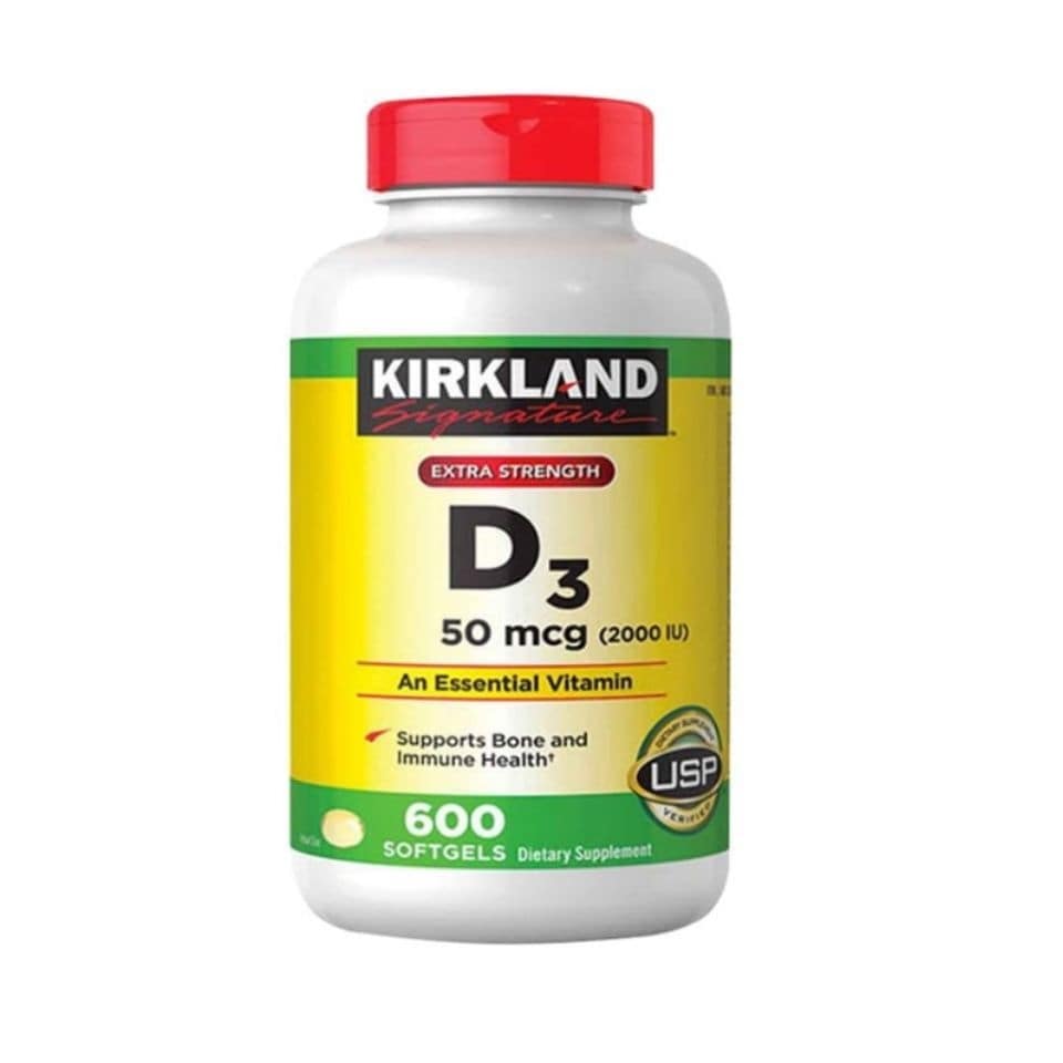 Viên uống Vitamin D3 Kirkland Signature 50mcg 600 viên