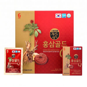 Nước Hồng Sâm Nhung Hươu Linh Chi Gold Q Hàn Quốc (Hộp 30 gói x 50ml)