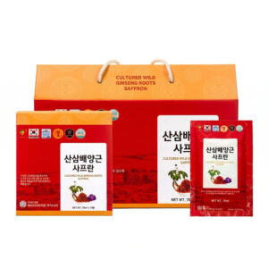 Nước Hồng Sâm Núi Saffron HG-Bio (Hộp 70ml x 20 gói)