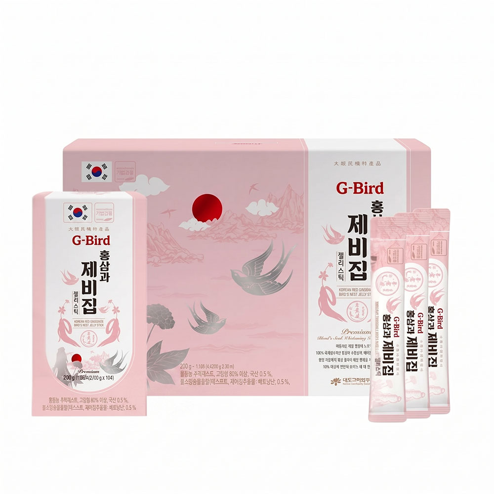 Thạch Hồng Sâm Yến Sào G-Bird Daedong (Hộp 30 gói stick x 20g)
