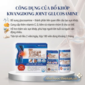 bo khop kwangdong glucosamine vitamin c d kem ho tro sun khop