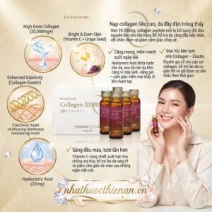 collagen 20000mg plus madrex ho tro da san chac cang mong