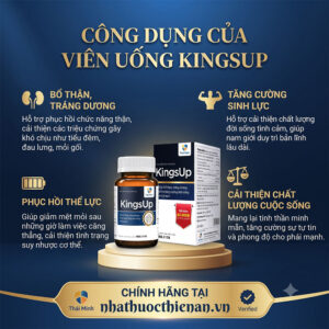 cong dung KingsUp ho tro bo than trang duong bo sung kem nam gioi