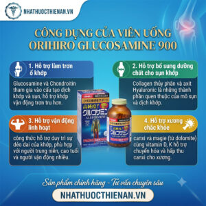 cong dung Orihiro Glucosamine lam tron khop van dong linh hoat