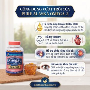 cong dung dau ca Pure Alaska bo sung omega-3 tim mach nao bo mat