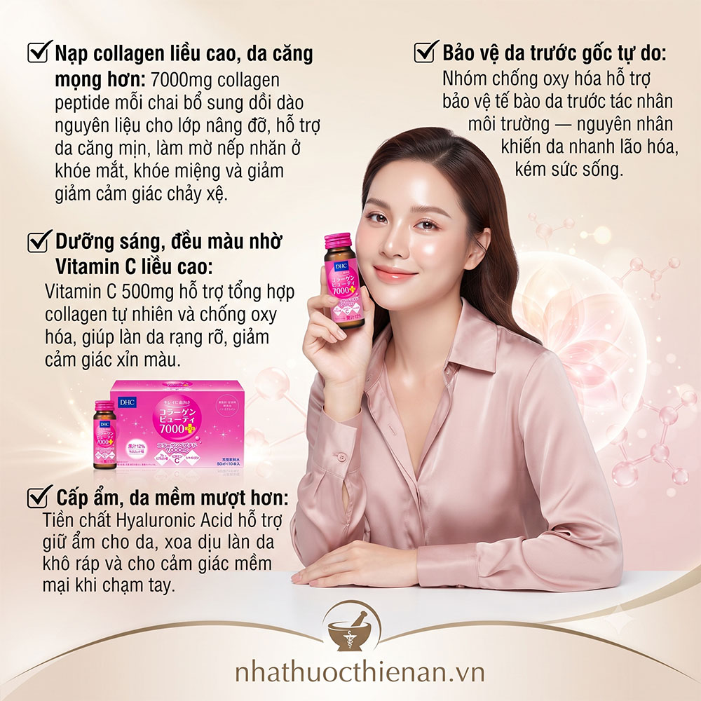 dhc collagen beauty 7000 ho tro da cang mong san chac duong sang