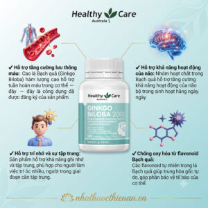 ginkgo biloba healthy care ho tro luu thong mau hoat dong nao bo